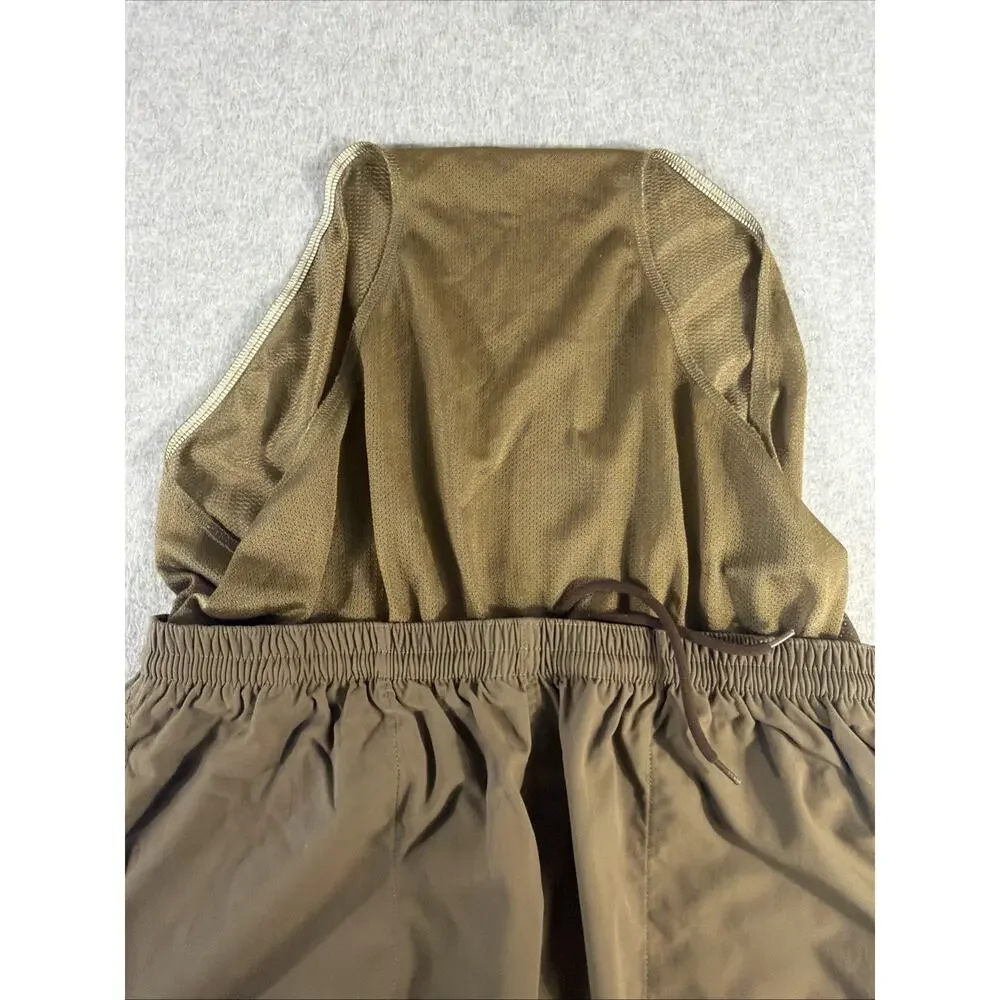 Duck Camp Athletic Swim Shorts, Green/Brown, Size M/5